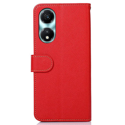 KHAZNEH For Honor X5 Plus Case RFID Blocking PU Leather Phone Wallet Cover with Handy Strap