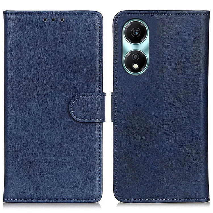 For Honor X5 Plus Leather Protective Case Cowhide Texture Wallet Phone Cover