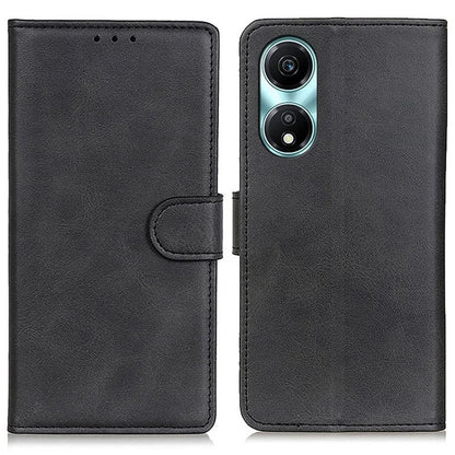 For Honor X5 Plus Leather Protective Case Cowhide Texture Wallet Phone Cover