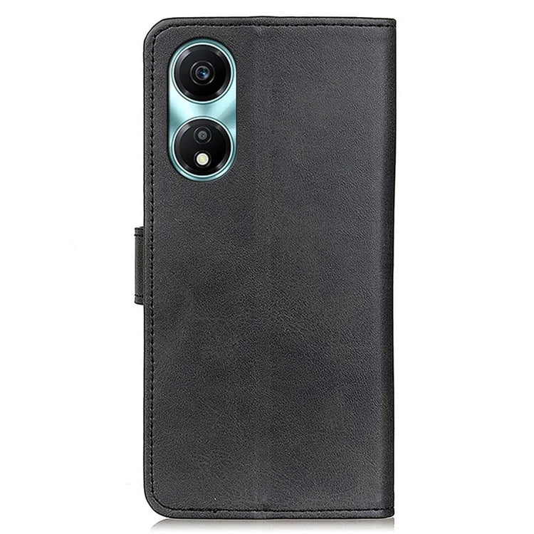 For Honor X5 Plus Leather Protective Case Cowhide Texture Wallet Phone Cover