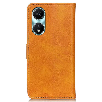 For Honor X5 Plus Leather Protective Case Cowhide Texture Wallet Phone Cover