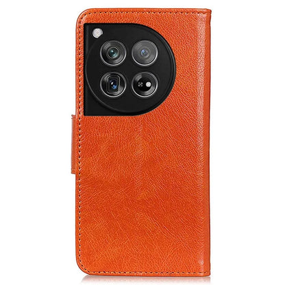 For OnePlus 12 5G Magnetic Case Split Leather Anti-scratch Nappa Texture Cell Phone Shell