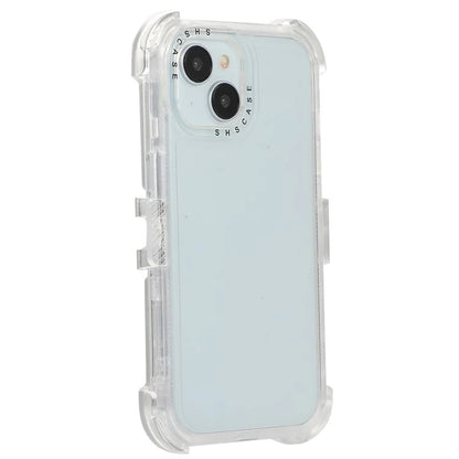 For iPhone 14 Slide Holster Matte Phone Case Back Clip Kickstand