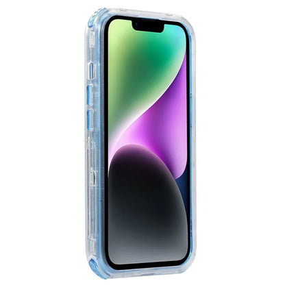 For iPhone 14 Slide Holster Matte Phone Case Back Clip Kickstand