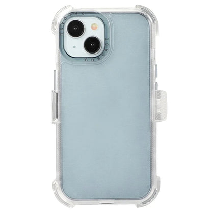 For iPhone 14 Slide Holster Matte Phone Case Back Clip Kickstand Sapphire