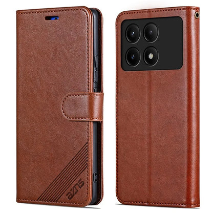 AZNS For Xiaomi Redmi K70E 5G / Poco X6 Pro 5G Sheepskin Texture Leather Case Phone Wallet