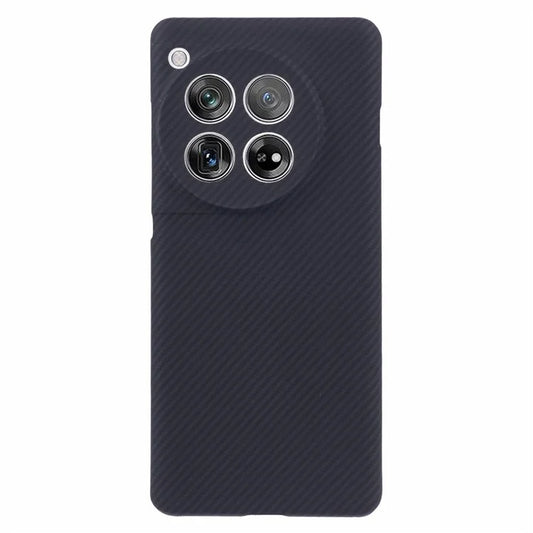 For OnePlus 12 5G Cell Phone Case 600D Fine Texture Aramid Fiber Cover (Precise Lens Hole)
