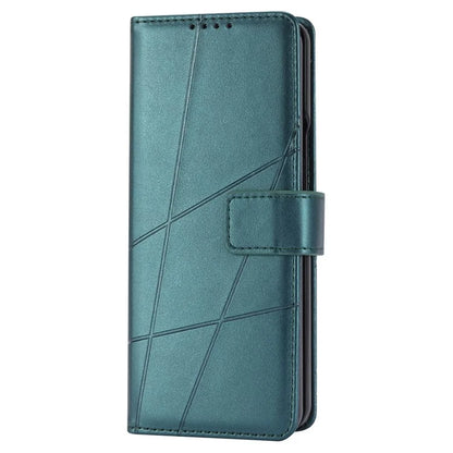 DF-06 For Samsung Galaxy Z Fold5 5G Leather Case Wallet Stand Cover Line Design