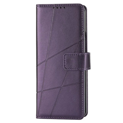DF-06 For Samsung Galaxy Z Fold5 5G Leather Case Wallet Stand Cover Line Design