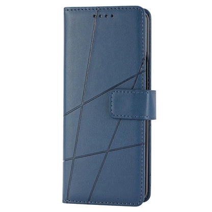 DF-06 For Samsung Galaxy Z Fold5 5G Leather Case Wallet Stand Cover Line Design