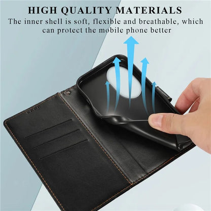 DF-06 For Honor 100 Pro 5G Leather Case Imprinted Lines Phone Wallet Stand