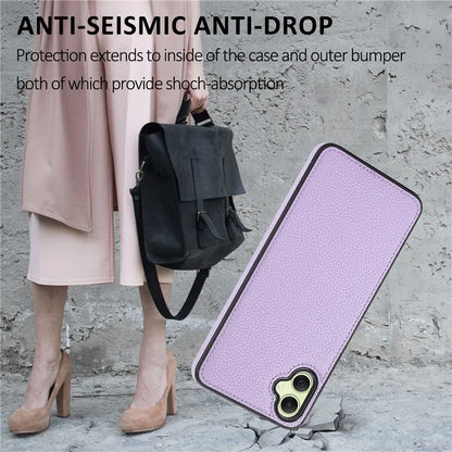For Samsung Galaxy A05 4G Phone Case Lychee Grain Edge-Protected Cover