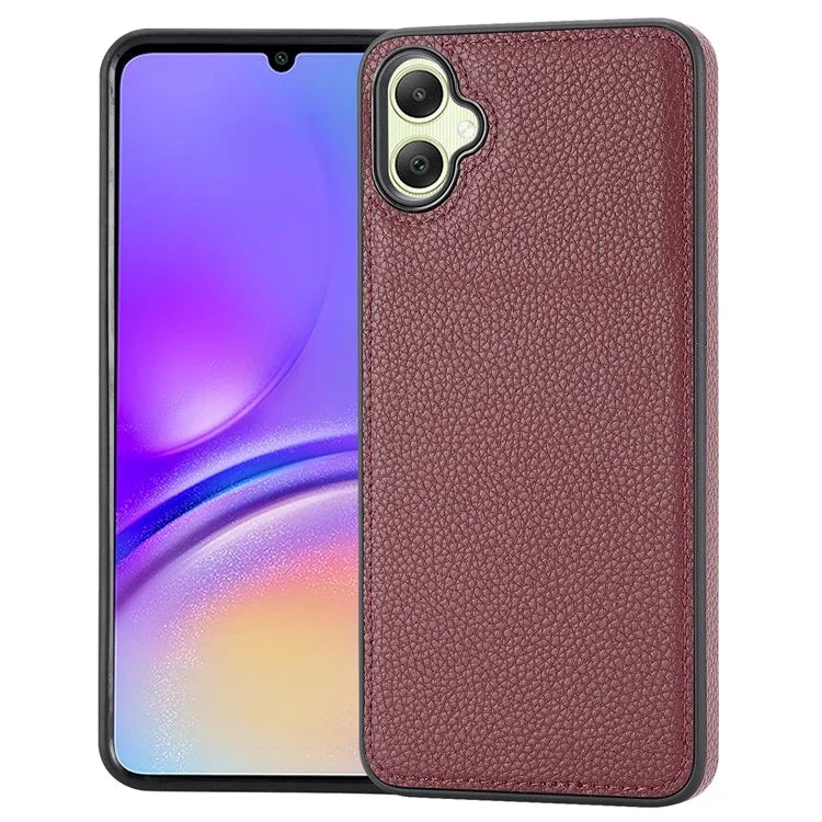 For Samsung Galaxy A05 4G Phone Case Lychee Grain Edge-Protected Cover