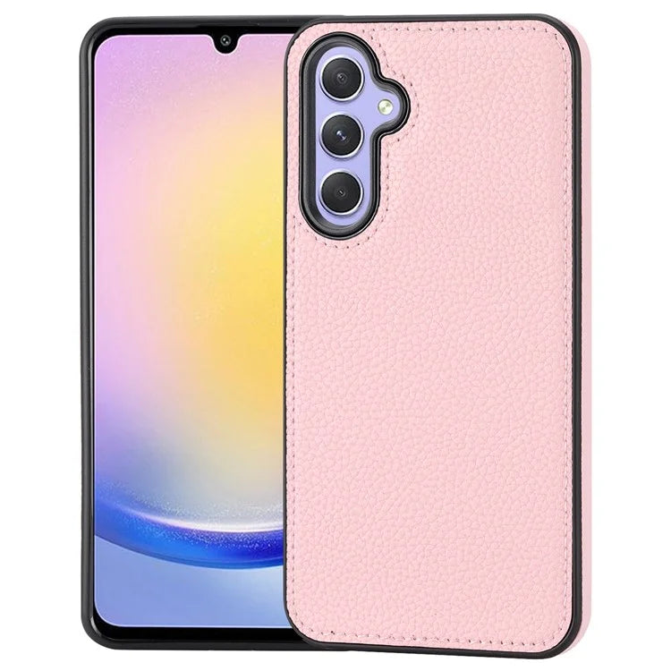 For Samsung Galaxy A25 5G (Global) (161.0 x 76.5 x 8.3mm) Lychee Grain Case Leather+TPU Phone Cover