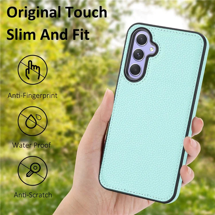 For Samsung Galaxy A25 5G (Global) (161.0 x 76.5 x 8.3mm) Lychee Grain Case Leather+TPU Phone Cover