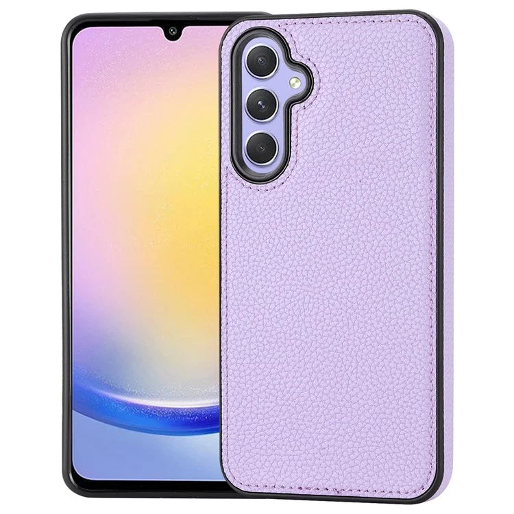 For Samsung Galaxy A25 5G (Global) (161.0 x 76.5 x 8.3mm) Lychee Grain Case Leather+TPU Phone Cover