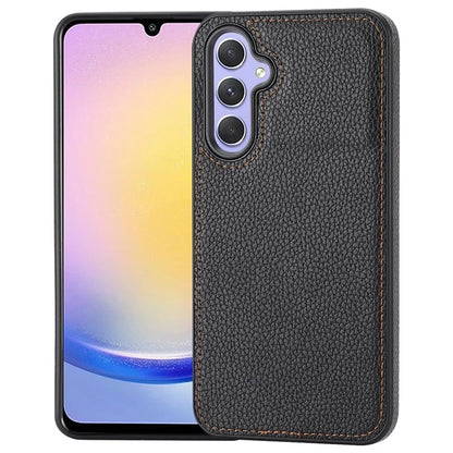 For Samsung Galaxy A25 5G (Global) (161.0 x 76.5 x 8.3mm) Lychee Grain Case Leather+TPU Phone Cover