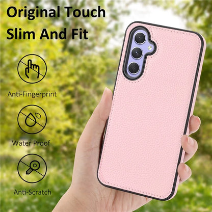 For Samsung Galaxy A05s 4G Lychee Texture Phone Case Leather+TPU Cover