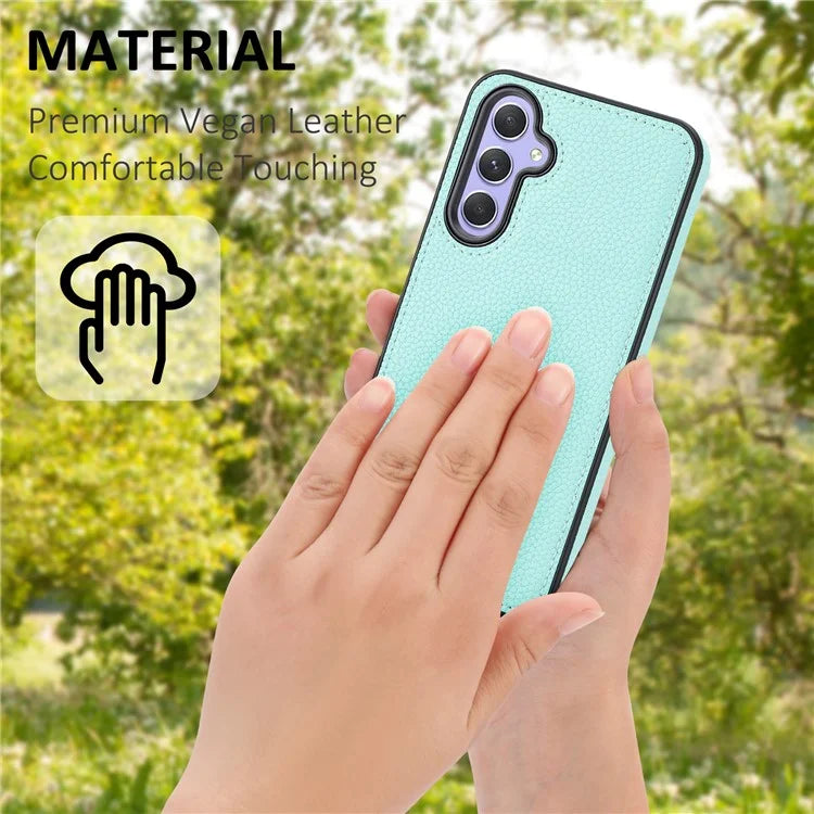 For Samsung Galaxy A05s 4G Lychee Texture Phone Case Leather+TPU Cover