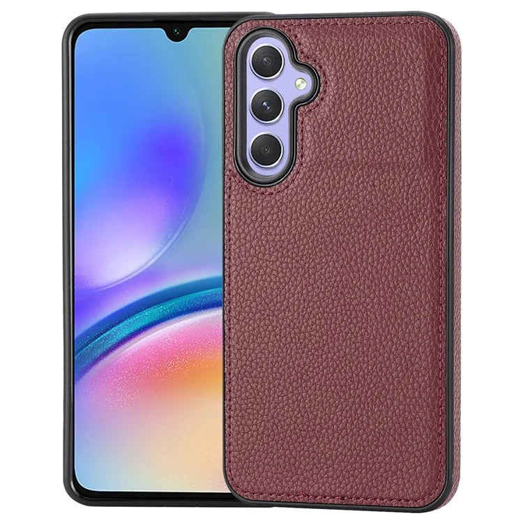For Samsung Galaxy A05s 4G Lychee Texture Phone Case Leather+TPU Cover