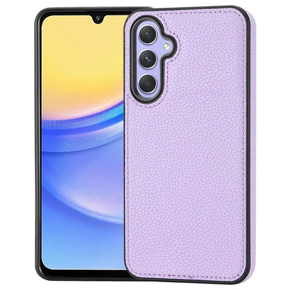 For Samsung Galaxy A15 5G Phone Case Lychee Texture Leather Coated TPU Cover