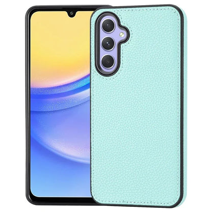 For Samsung Galaxy A15 5G Phone Case Lychee Texture Leather Coated TPU Cover