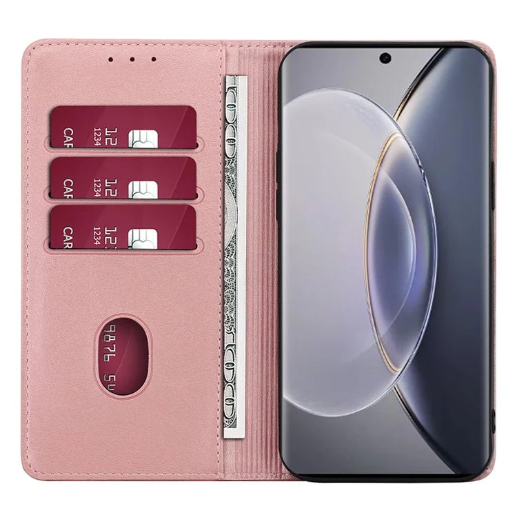 For vivo iQOO Z8x 5G / Y78t 5G Case Magnetic Auto Closing PU Leather+TPU Mobile Phone Stand Cover