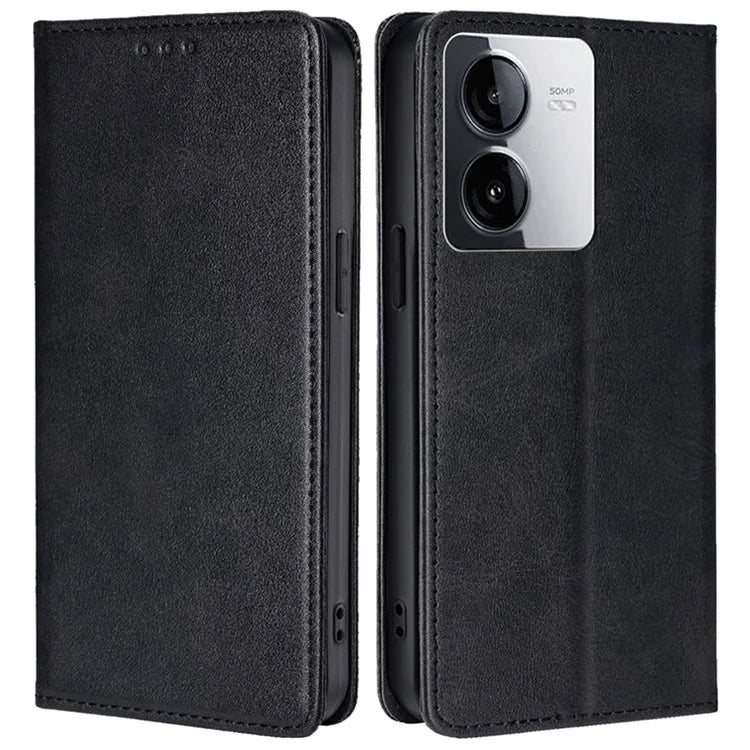 For vivo iQOO Z8x 5G / Y78t 5G Case Magnetic Auto Closing PU Leather+TPU Mobile Phone Stand Cover