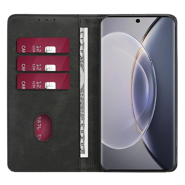 For vivo iQOO Z8x 5G / Y78t 5G Case Magnetic Auto Closing PU Leather+TPU Mobile Phone Stand Cover