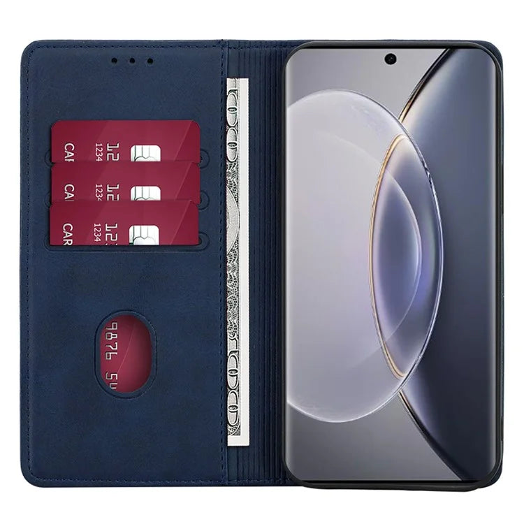 For vivo iQOO Z8x 5G / Y78t 5G Case Magnetic Auto Closing PU Leather+TPU Mobile Phone Stand Cover