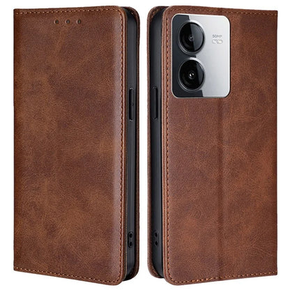 For vivo iQOO Z8x 5G / Y78t 5G Case Magnetic Auto Closing PU Leather+TPU Mobile Phone Stand Cover