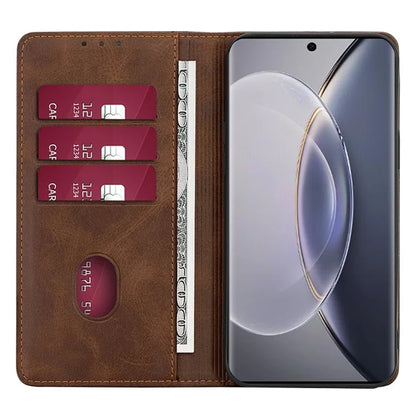 For vivo iQOO Z8x 5G / Y78t 5G Case Magnetic Auto Closing PU Leather+TPU Mobile Phone Stand Cover