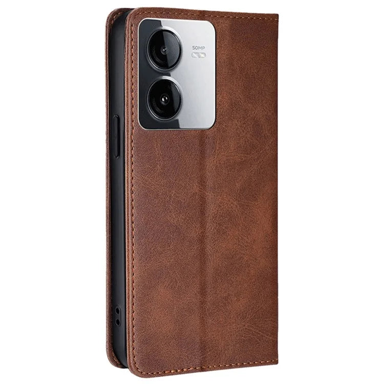 For vivo iQOO Z8x 5G / Y78t 5G Case Magnetic Auto Closing PU Leather+TPU Mobile Phone Stand Cover
