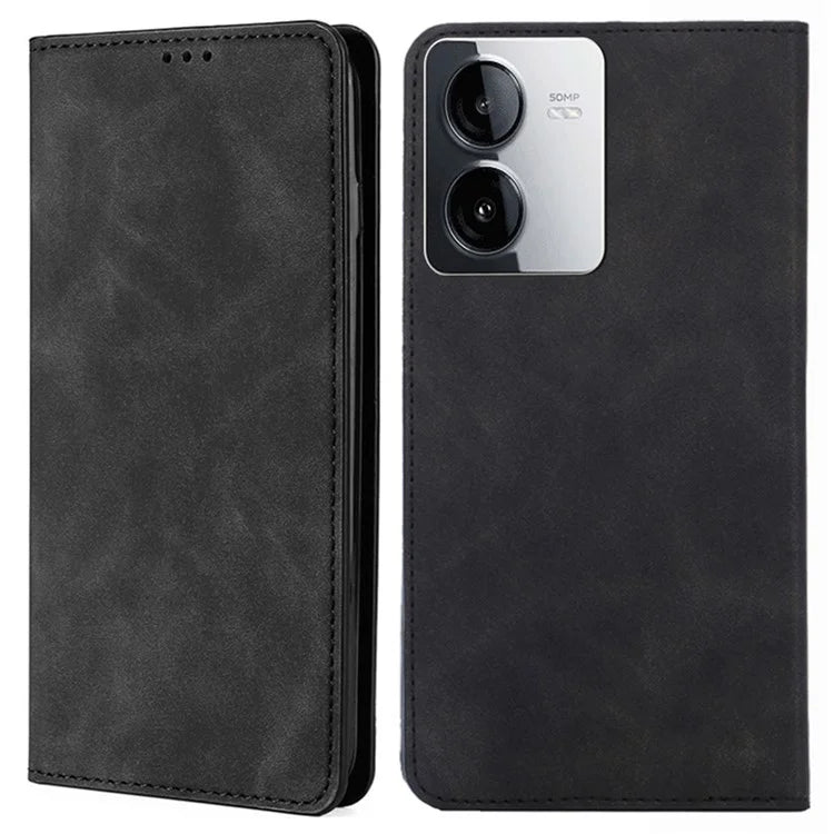 For vivo iQOO Z8x 5G / Y78t 5G Phone Case Card Holder Slots Leather Stand Flip Cover