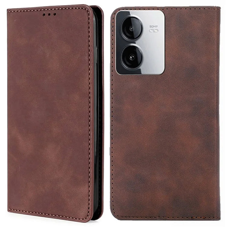 For vivo iQOO Z8x 5G / Y78t 5G Phone Case Card Holder Slots Leather Stand Flip Cover