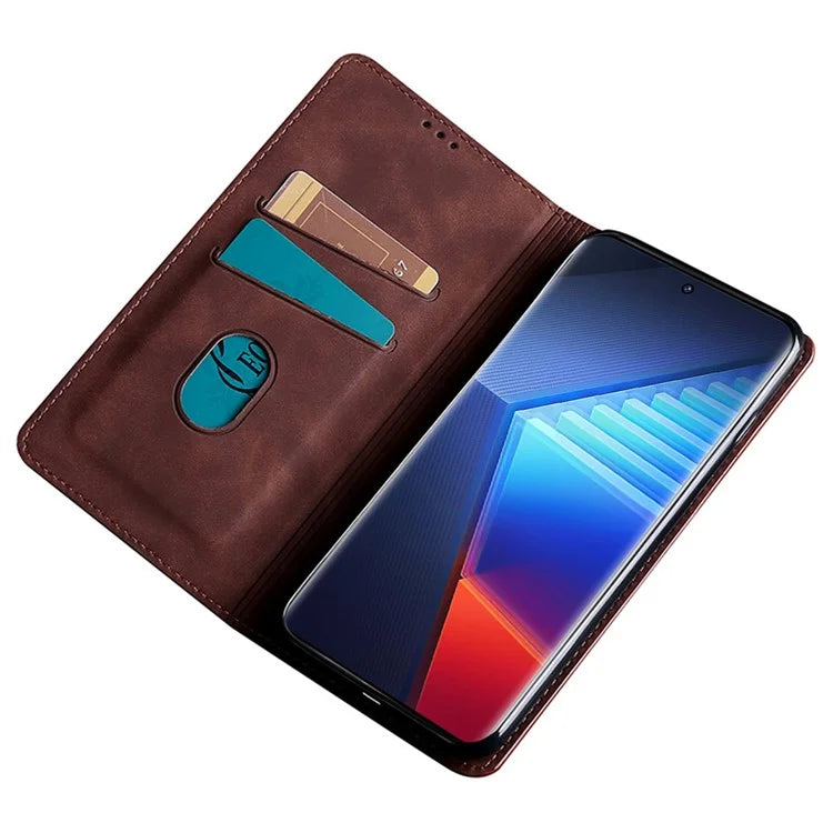 For vivo iQOO Z8x 5G / Y78t 5G Phone Case Card Holder Slots Leather Stand Flip Cover