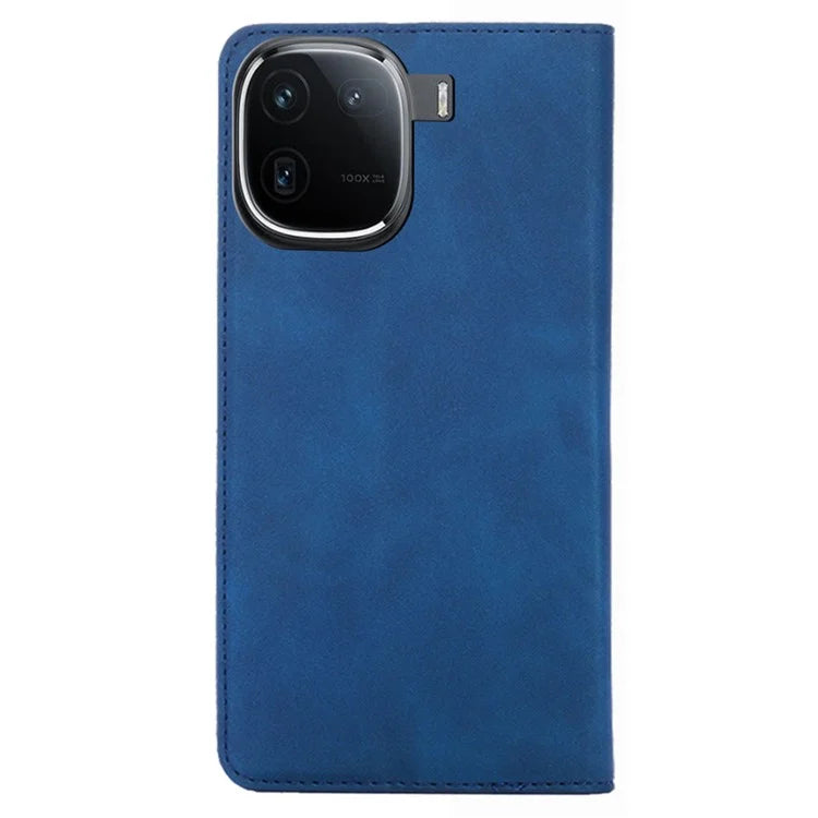 Leather Case for vivo iQOO 12 5G Folding Stand Cover with Card Slots