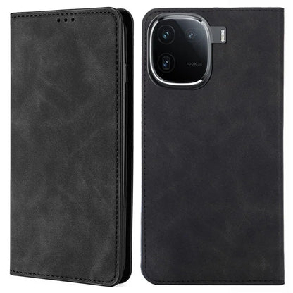 Leather Case for vivo iQOO 12 5G Folding Stand Cover with Card Slots