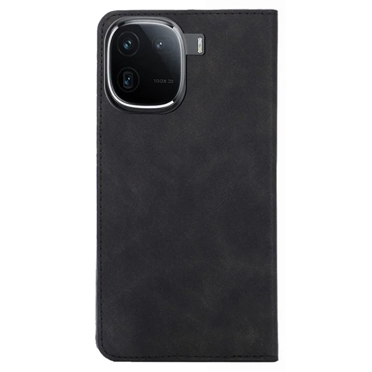 Leather Case for vivo iQOO 12 5G Folding Stand Cover with Card Slots