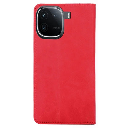 Leather Case for vivo iQOO 12 5G Folding Stand Cover with Card Slots