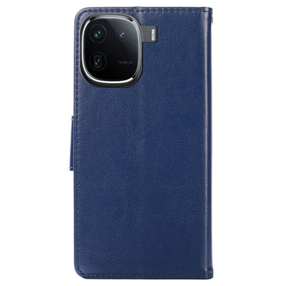 Case Collection for vivo iQOO 12 Pro 5G Leather Folio Flip Cover Magnetic Closure Stand