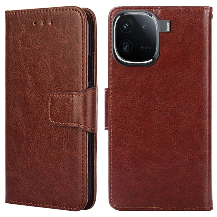 Case Collection for vivo iQOO 12 Pro 5G Leather Folio Flip Cover Magnetic Closure Stand