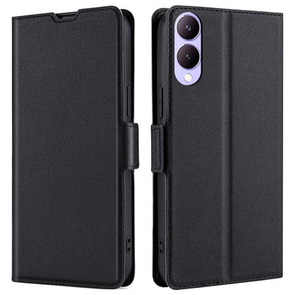 Case for vivo Y17s 4G Leather Folio Phone Cover with Card Slots Magnetic Protection