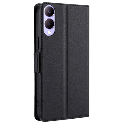 Case for vivo Y17s 4G Leather Folio Phone Cover with Card Slots Magnetic Protection