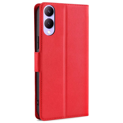 Case for vivo Y17s 4G Leather Folio Phone Cover with Card Slots Magnetic Protection