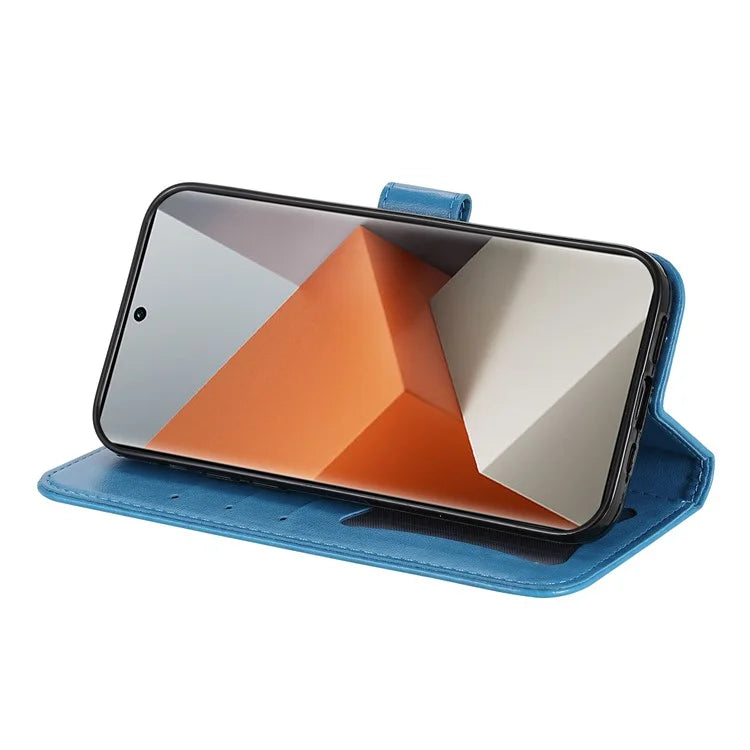 For Xiaomi Redmi Note 13 Pro+ 5G Case with Stand Blossoming Flower Leather Wallet Cover