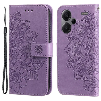 For Xiaomi Redmi Note 13 Pro+ 5G Case with Stand Blossoming Flower Leather Wallet Cover
