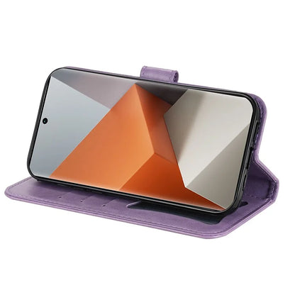 For Xiaomi Redmi Note 13 Pro+ 5G Case with Stand Blossoming Flower Leather Wallet Cover