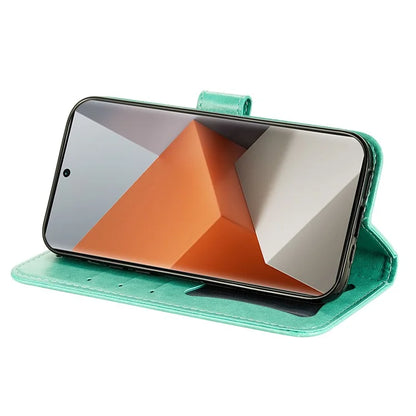 For Xiaomi Redmi Note 13 Pro+ 5G Case with Stand Blossoming Flower Leather Wallet Cover