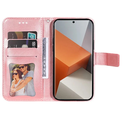 For Xiaomi Redmi Note 13 Pro+ 5G Case with Stand Blossoming Flower Leather Wallet Cover